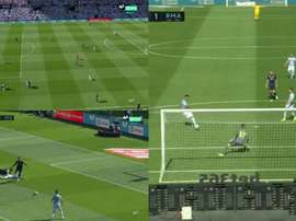 O VAR anula o empate do Celta e salva Odriozola. Captura/Movistar+