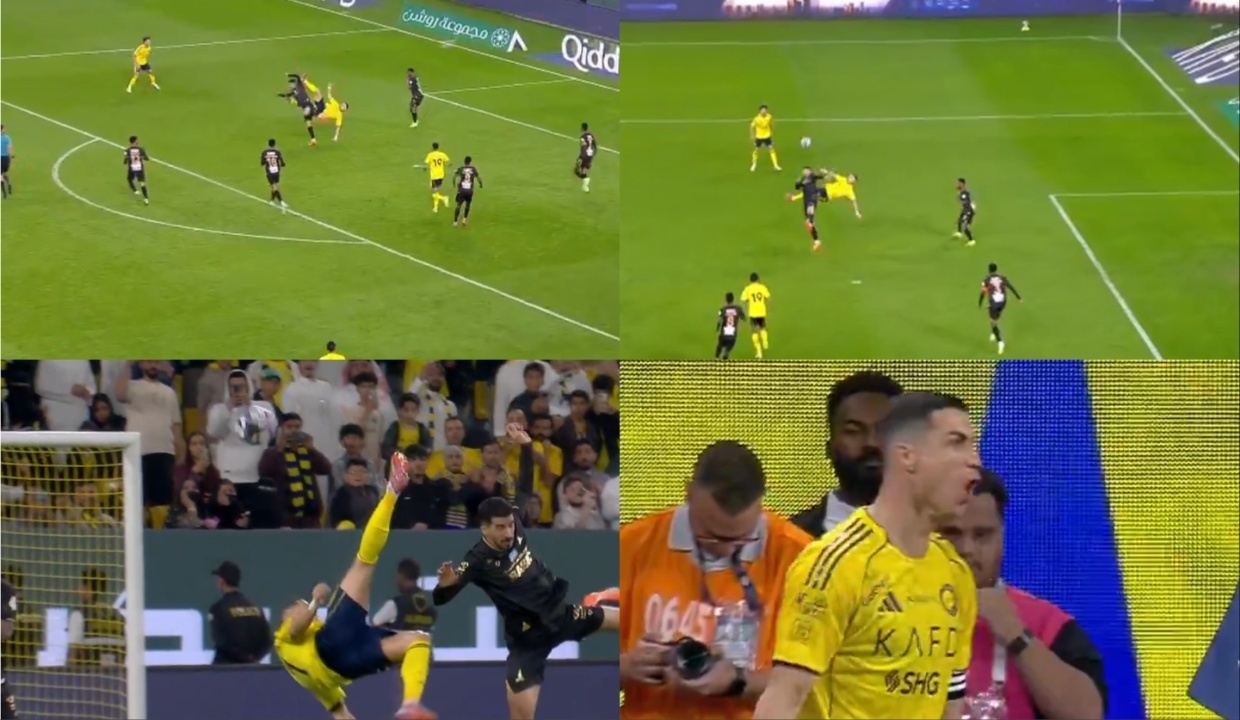 Cristiano Ronaldo y la secuencia de una chilena perfecta