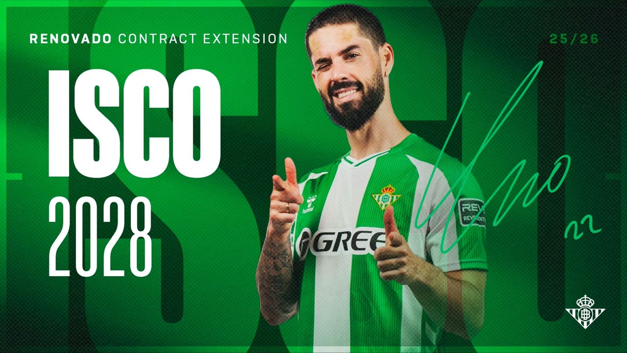 OFFICIEL: Le Real Betis prolonge le contrat d'Isco jusqu'en 2028