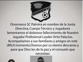El joven futbolista fue asesinado de una puñalada. Orsomarso