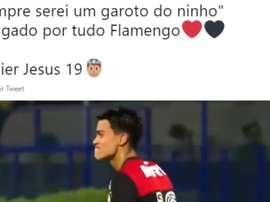 Les adieux de Reinier à Flamengo. Twitter/ReinierJesus_19