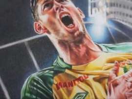 L'ultimo omaggio del Nantes a Sala nel giorno del funerale. FCNantes