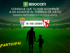 Consigue que tu hij@ acompañe a un jugador del Córdona ante el Sevilla Atlético. BeSoccer