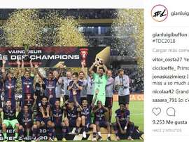 Buffon posted on social media to celebrate the win. Instagram/GianluigiBuffon