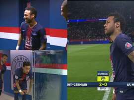 NEymar está de volta. Captura/Movistar