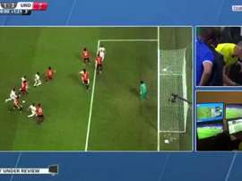 El VAR ya ha hecho de las suyas en el Mundialito. Captura/BeInSports