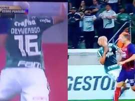 Deyverson fue el protagonista en el tiempo añadido. Captura/Fox Sports