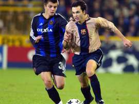 Iniesta debutó ante el Brujas. FCBarcelona