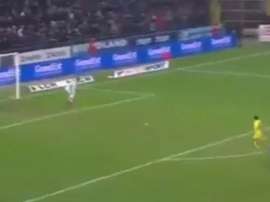 O instante do gol do atacante francês. Twitter