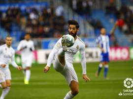 Zidane voltou a apostar em Isco Alarcón no time titular. LaLiga