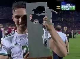 Bennacer eleito o melhor jogador da competição. Captura/DAZN