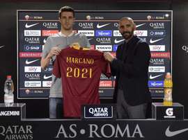 Marcano, presentado con la Roma. ASRoma