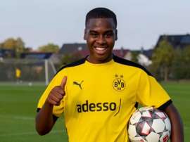 Bynoe-Gittens at his new club. Twitter/BVB
