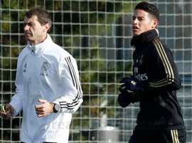James se reencontra com o gramado. RealMadrid