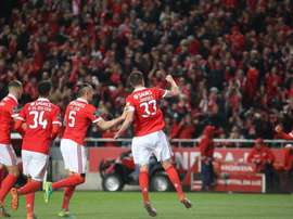 As 'águias' querem mais três pontos. Twitter/slbenfica