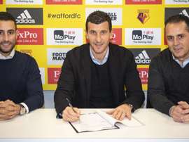 Javi Gracia est heureux à Londres. Twitter/WatfordFC