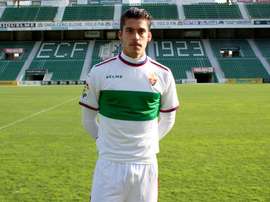 Javi Noblegas sufrió un corte profundo en el partido frente al Lugo. ElcheCF
