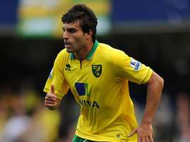 Javier Garrido, en su etapa con el Norwich. Twitter