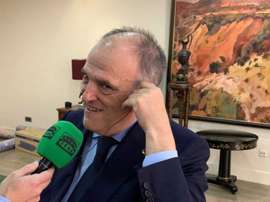 Tebas volvió a cargar contra Rubiales. Twitter/ElTransistor