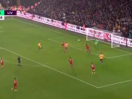 Jimenez égalise pour les Wolves. Capture/BeINSPORTS2