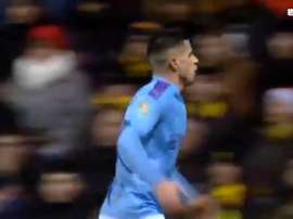 Cancelo puso por delante al City. Captura/BeINSports