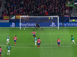 João Félix abriu o placar contra o Lokomotiv. Captura/MovistarLigadeCampeones