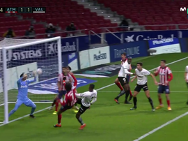 Joao Félix eqaulised for Atlético. Screenshot/MovistarLaLiga