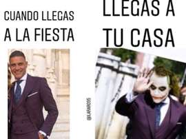 Meme sur la tenue de Joaquin au mariage de Sergio Ramos Instagram/Joaquinarte
