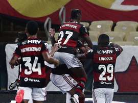 Mistão do Flamengo vence o Junior sem dificuldades. Twitter @LibertadoresBR