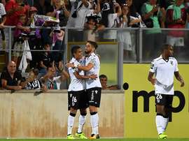 Não foi sem algum sofrimento que os vimaranenses somaram os três pontos. Twitter/Maisfutebol
