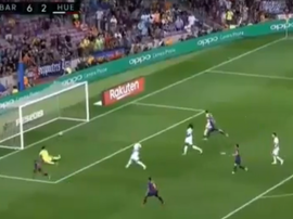 Jordi Alba added Barcelona's seventh against Huesca. BeInSports