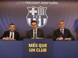Jordi Alba s'est exprimé devant la presse. FCBarcelona