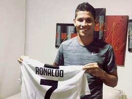 Campuzano ya tiene la camiseta de Cristiano en la Juve. Instagram/JormanCampuzano