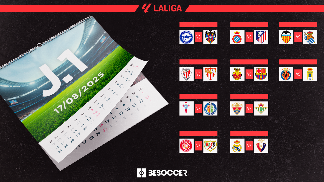 La Liga 2025/26 fixtures revealed: Clasicos, derbies and key matchdays