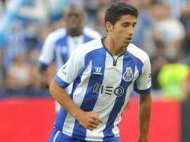 José Ángel, durante un partido con el Oporto. Twitter