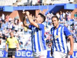 Lazo a réalisé une bonne saison avec le club blanc et bleu. RecreativoHuelva