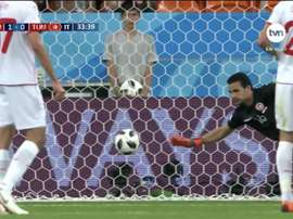 Le deuxième but du Panama en Coupe du monde. Capture/TVN
