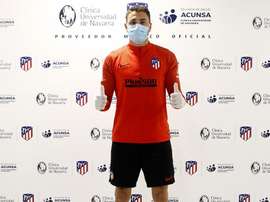 Cinco jogadores do Atlético passaram por exame médico. AtléticodeMadrid