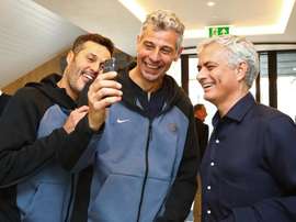 José Mourinho visitou as lendas do Inter em Londres. Inter