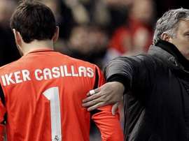 Casillas e Mourinho deixaram para trás as desavenças. EFE