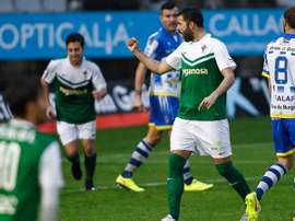 Joselu Gómez, jugador del Racing de Ferrol. Twitter