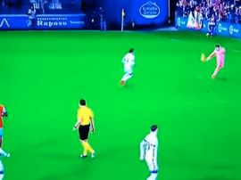 Juan Carlos a inscrit le troisième but de Lugo. Capture/GOL