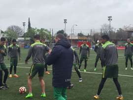 Kaprof ya se ha sumado a los entrenamientos con el 'Halcón'. ClubDefensaysasayJus