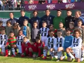 Cristiano Jr. segue as pisadas do pai. Captura/Youtube