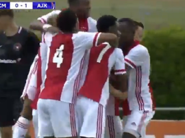 El Ajax ya está en las semifinales de la Youth League. Captura/UEFATV