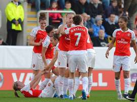 Arsenal women are striving for their 15th FA Cup title. Twitter