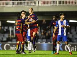 Juan Cámara fue el autor del gol del filial azulgrana. Twitter