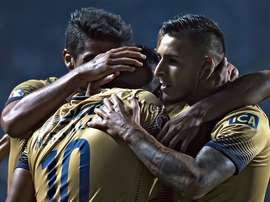 Jugadores del Pumas, celebrando un tanto. Twitter