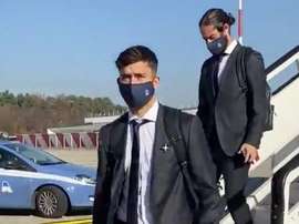 Real Madrid have arrived in Milan. Screenshot/RealMadrid