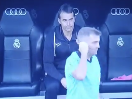 La colère noire de Lopetegui. Captura/Movistar